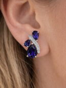 Iolite, White Cubic Zirconia