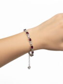 Burma Ruby, White Cubic Zirconia