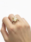 Citrine, White Cubic Zirconia