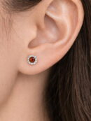 Sun Stone, White Cubic Zirconia