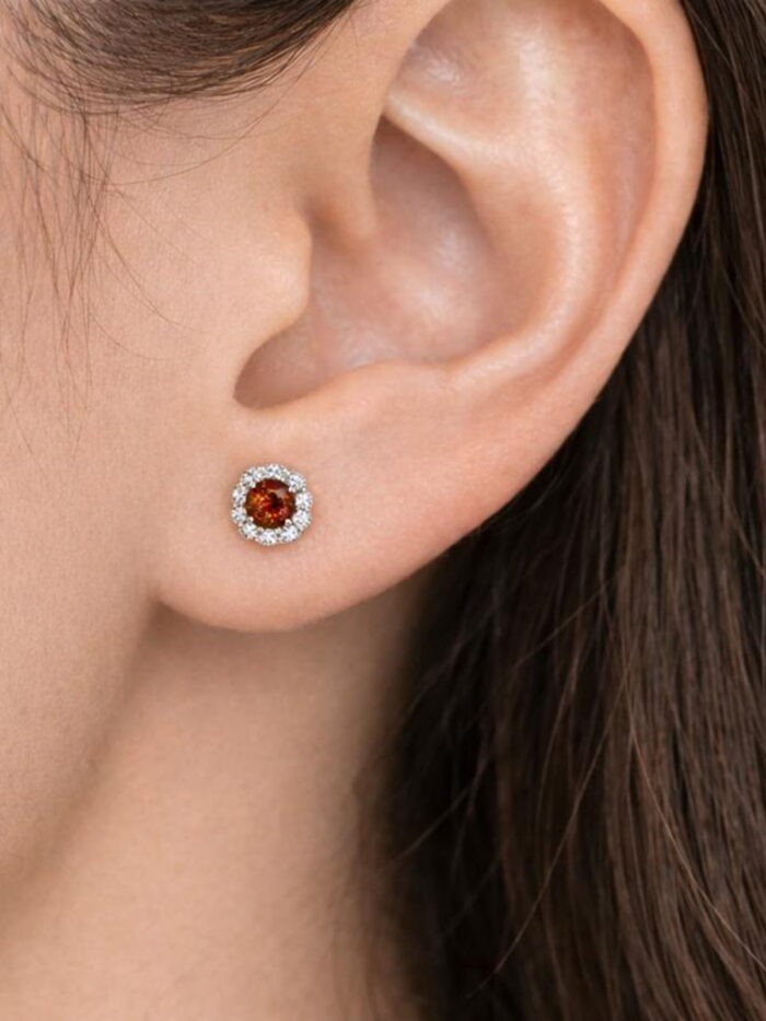 Sun Stone, White Cubic Zirconia