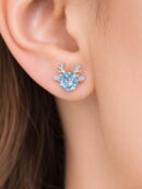 Swiss Blue Topaz, White Cubic Zirconia