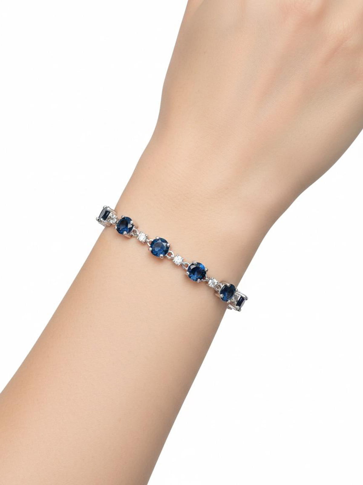 London Blue Topaz, White Cubic Zirconia