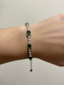 Chrome Diopside, White Cubic Zirconia