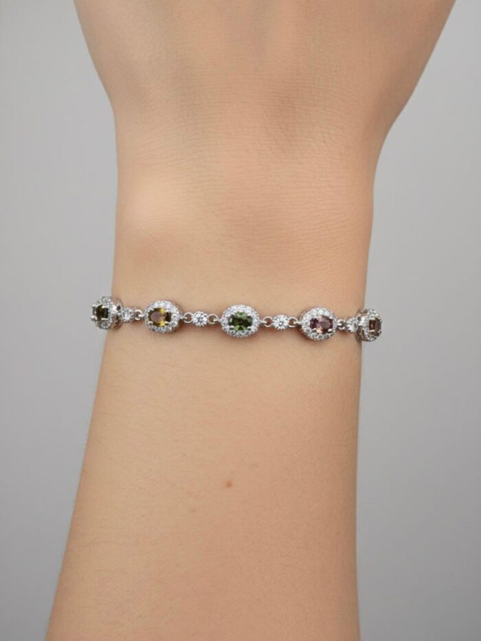 Tourmaline, White Cubic Zirconia