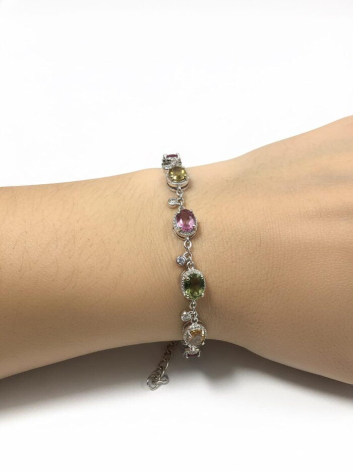 Tourmaline, White Cubic Zirconia